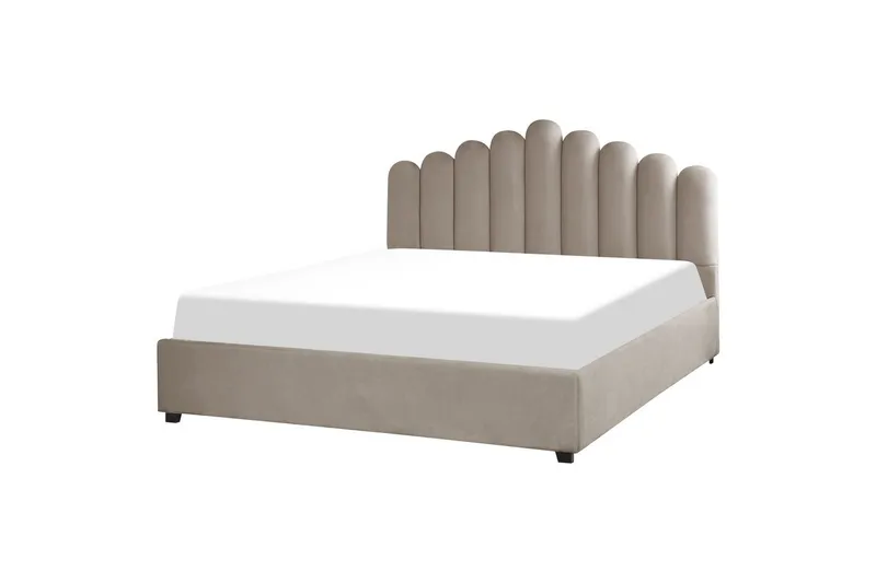 Säng med förvaring Vincennes - Taupe, svart, 180x200 cm - Möbler - Säng - Säng med förvaring
