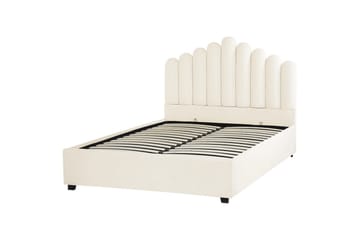 Säng med förvaring Vincennes - Vit, Svart, 140x200 cm - Möbler - Säng - Säng med förvaring
