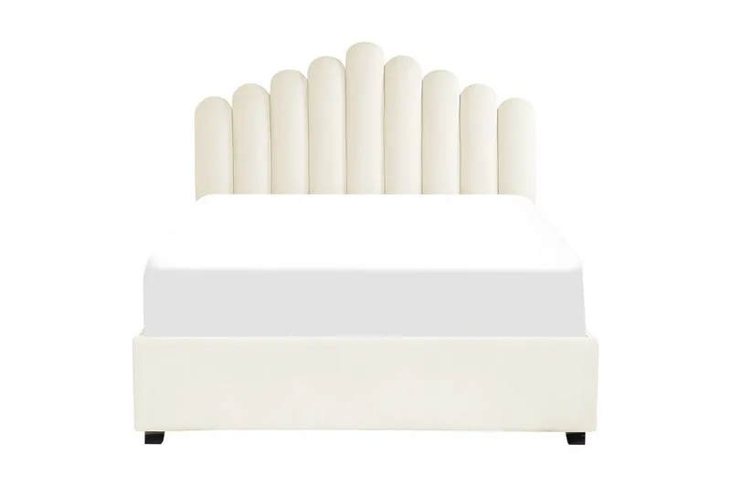 Säng med förvaring Vincennes - Vit, Svart, 140x200 cm - Möbler - Säng - Säng med förvaring