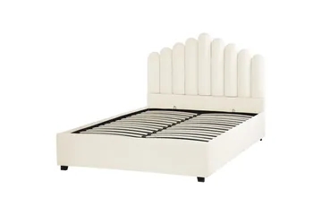 Säng med förvaring Vincennes - Vit, Svart, 140x200 cm - Möbler - Säng - Säng med förvaring