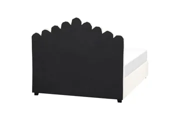 Säng med förvaring Vincennes - Vit, Svart, 140x200 cm - Möbler - Säng - Säng med förvaring