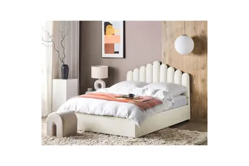 Säng med förvaring Vincennes - Vit, Svart, 160x200 cm - Möbler - Säng - Säng med förvaring