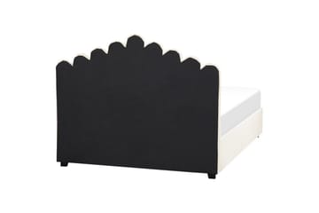 Säng med förvaring Vincennes - Vit, Svart, 160x200 cm - Möbler - Säng - Säng med förvaring