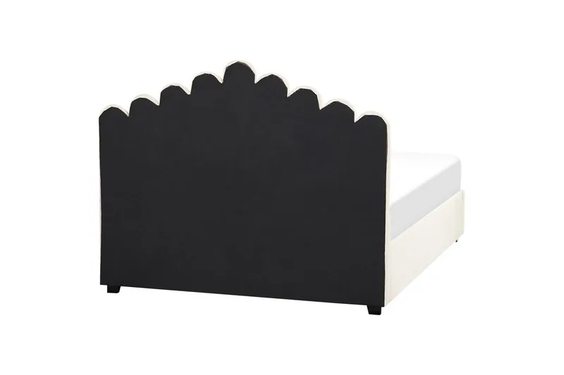 Säng med förvaring Vincennes - Vit, Svart, 160x200 cm - Möbler - Säng - Säng med förvaring