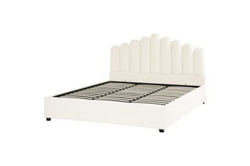 Säng med förvaring Vincennes - Vit, Svart, 180x200 cm - Möbler - Säng - Säng med förvaring