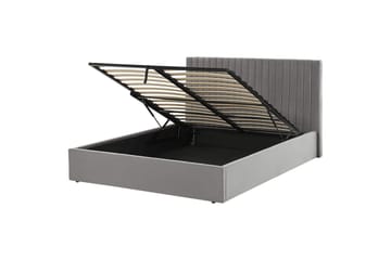 Säng med förvaring Vion - Grå, 160x200 cm - Möbler - Säng - Säng med förvaring