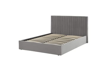 Säng med förvaring Vion - Grå, 160x200 cm - Möbler - Säng - Säng med förvaring