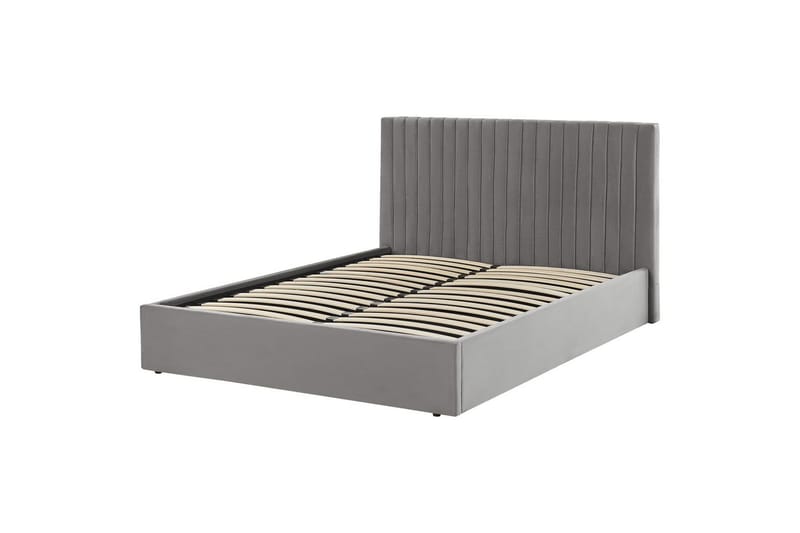 Säng med förvaring Vion - Grå, 160x200 cm - Möbler - Säng - Säng med förvaring