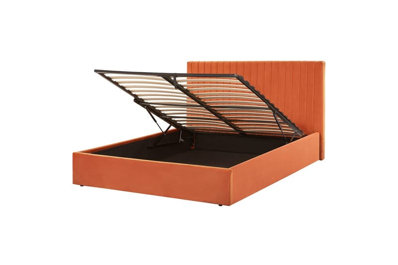 Säng med förvaring Vion, Orange, 160x200 cm