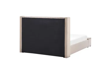 Säng med förvaringsbänk Noyers - Beige, 160x200 cm - Möbler - Säng - Säng med förvaring