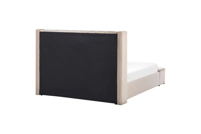 Säng med förvaringsbänk Noyers - Beige, 160x200 cm - Möbler - Säng - Säng med förvaring