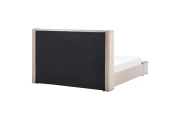 Säng med förvaringsbänk Noyers - Beige, 180x200 cm - Möbler - Säng - Säng med förvaring