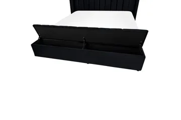 Säng med förvaringsbänk Noyers - Svart, 180x200 cm - Möbler - Säng - Säng med förvaring