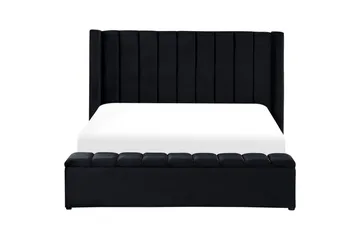 Säng med förvaringsbänk Noyers - Svart, 180x200 cm - Möbler - Säng - Säng med förvaring