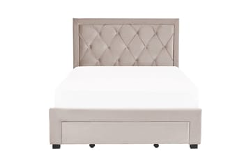 Säng med förvaringslådor Lievin - Beige, 140x200 cm - Möbler - Säng - Säng med förvaring