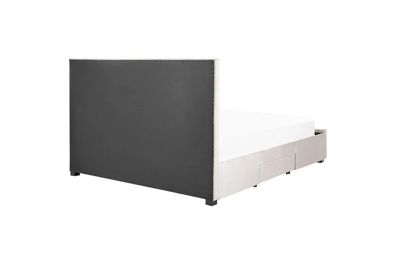 Säng med förvaringslådor Lievin - Beige, 180x200 cm - Möbler - Säng - Säng med förvaring