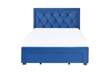 Säng med förvaringslådor Lievin - Blå, 140x200 cm - Möbler - Säng - Säng med förvaring