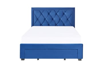Säng med förvaringslådor Lievin - Blå, 140x200 cm - Möbler - Säng - Säng med förvaring