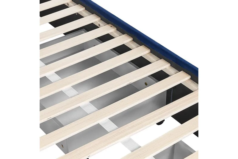 Säng med förvaringslådor Lievin - Blå, 140x200 cm - Möbler - Säng - Säng med förvaring