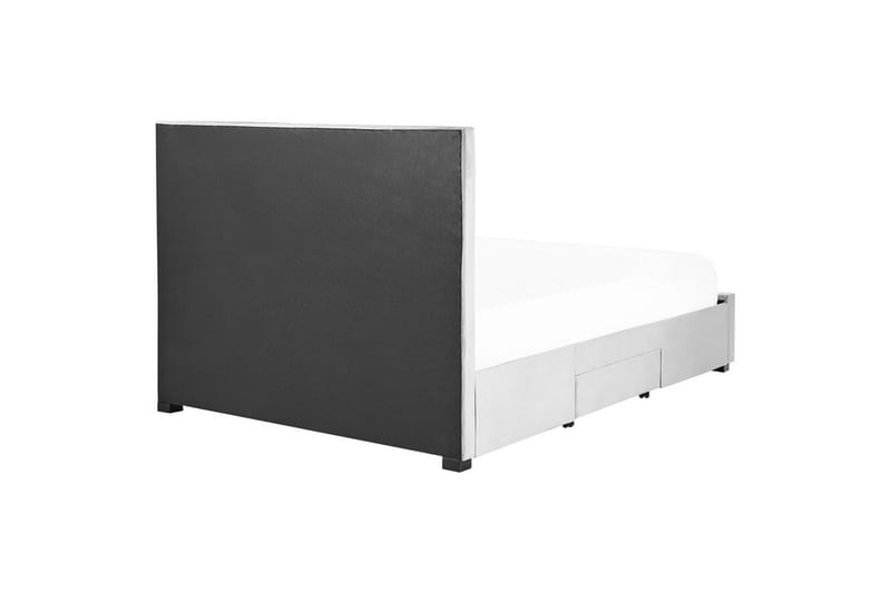 Säng med förvaringslådor Lievin - Grå, 160x200 cm - Möbler - Säng - Säng med förvaring