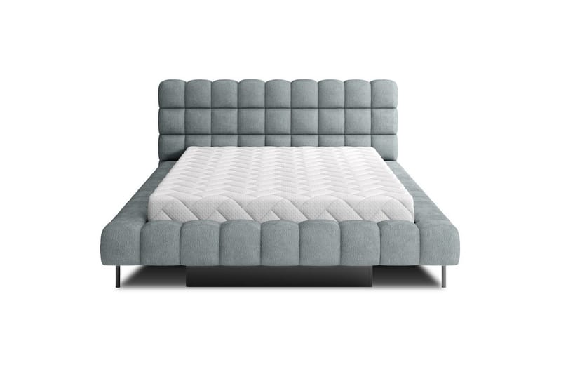 Säng med klädsel Eltap Magentta - 160x200 cm, Touch 100, Blå - Möbler - Säng - Säng med förvaring