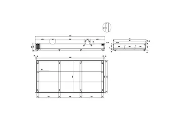 Säng med låda nattduksbord 3-dörrs garderob Alex - Möbler - Säng - Möbelset för sovrum