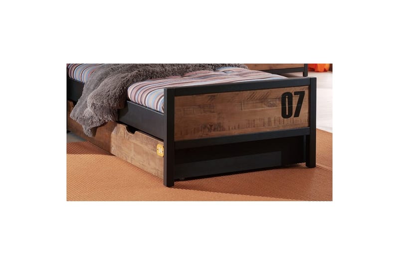 Säng med låda nattduksbord 3-dörrs garderob Alex - Möbler - Säng - Möbelset för sovrum