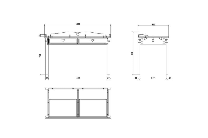 Säng med låda nattduksbord garderob skrivbord Amori Vit - Möbler - Säng - Möbelset för sovrum