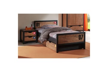 Säng med låda nattduksbord låda 2-dörrs garderob Alex - Möbler - Säng - Möbelset för sovrum