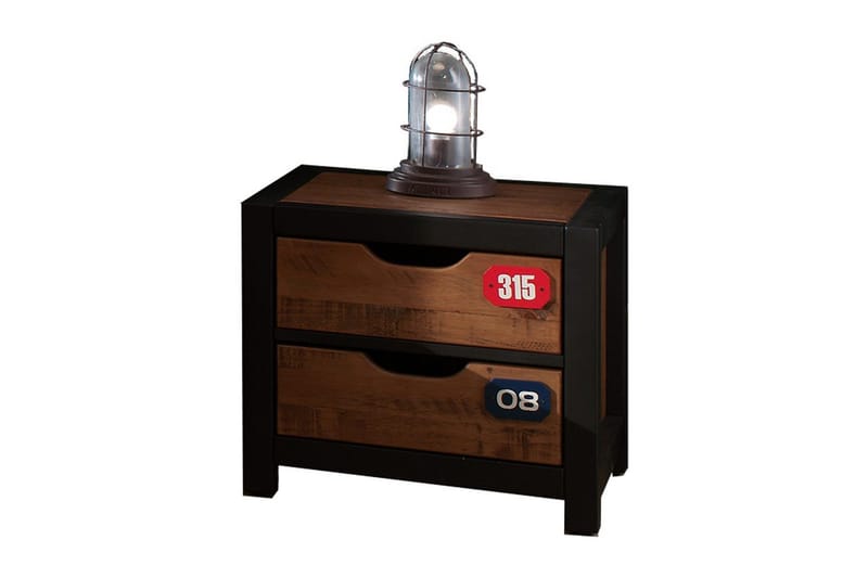 Säng med låda nattduksbord skrivbord garderob bokhylla Alex 2 dörrar - 2 dörrar - Möbler - Säng - Möbelset för sovrum