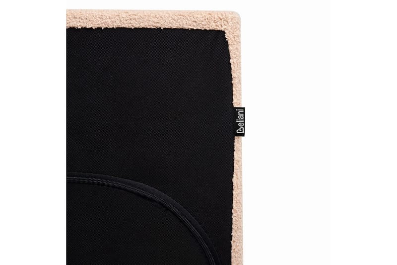 Säng med lamellram Albi - Beige, svart/Bouclé, 140x200 cm - Möbler - Säng - Sängram & sängstomme