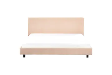 Säng med lamellram Albi - Beige, svart/Bouclé, 180x200 cm - Möbler - Säng - Sängram & sängstomme