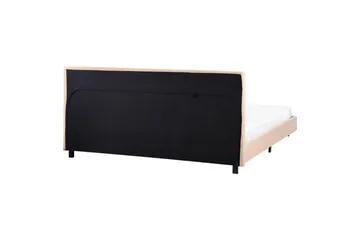 Säng med lamellram Albi - Beige, svart/Bouclé, 180x200 cm - Möbler - Säng - Sängram & sängstomme