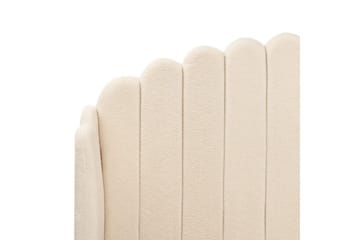 Säng med lamellram Ambillou - Beige, svart, 140x200 cm - Möbler - Säng - Sängram & sängstomme