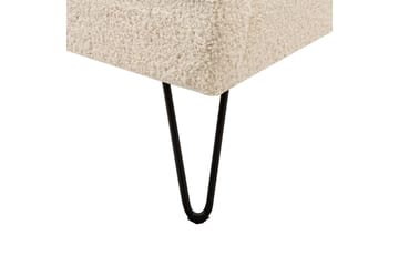 Säng med lamellram Ambillou - Beige, svart, 140x200 cm - Möbler - Säng - Sängram & sängstomme