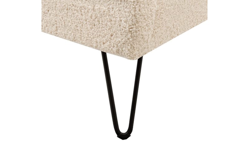 Säng med lamellram Ambillou - Beige, svart, 160x200 cm - Möbler - Säng - Sängram & sängstomme