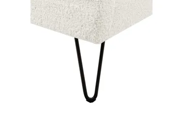 Säng med lamellram Ambillou - Vit, Svart, 160x200 cm - Möbler - Säng - Sängram & sängstomme