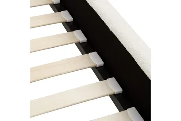 Säng med lamellram Ambillou - Vit, Svart, 160x200 cm - Möbler - Säng - Sängram & sängstomme