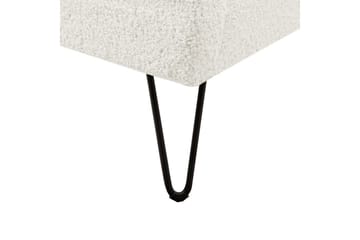 Säng med lamellram Ambillou - Vit, Svart, 180x200 cm - Möbler - Säng - Sängram & sängstomme