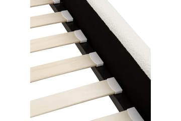 Säng med lamellram Ambillou - Vit, Svart, 180x200 cm - Möbler - Säng - Sängram & sängstomme