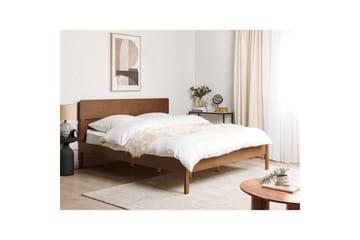 Säng med lamellram Boisset - Brun/Gummiträ, 180x200 cm - Möbler - Säng - Sängram & sängstomme