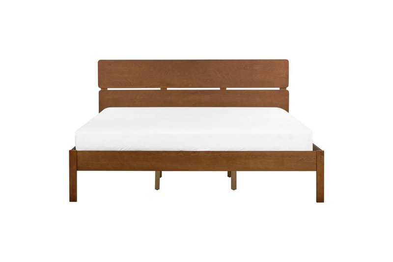 Säng med lamellram Boisset - Brun/Gummiträ, 180x200 cm - Möbler - Säng - Sängram & sängstomme