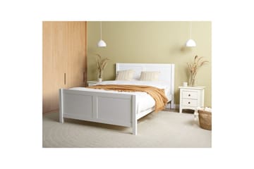 Säng med lamellram Champagnat - Vit, 140x200 cm - Möbler - Säng - Sängram & sängstomme