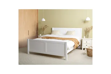 Säng med lamellram Champagnat - Vit, 160x200 cm - Möbler - Säng - Sängram & sängstomme