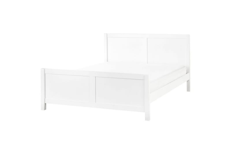 Säng med lamellram Champagnat, Vit, 160x200 cm