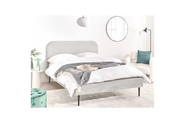 Säng med lamellram Flayat - Grå, svart, 140x200 cm - Möbler - Säng - Sängram & sängstomme