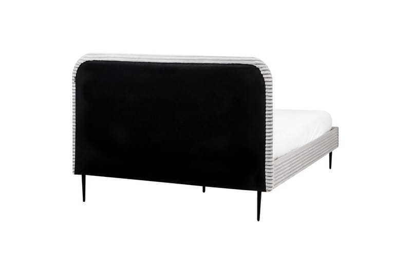 Säng med lamellram Flayat - Grå, svart, 140x200 cm - Möbler - Säng - Sängram & sängstomme