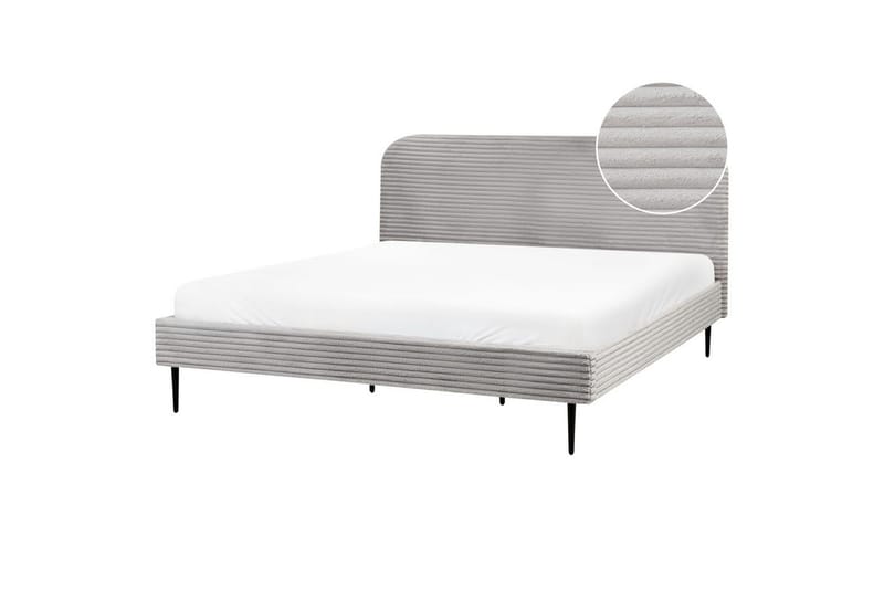 Säng med lamellram Flayat - Grå, svart, 180x200 cm - Möbler - Säng - Sängram & sängstomme
