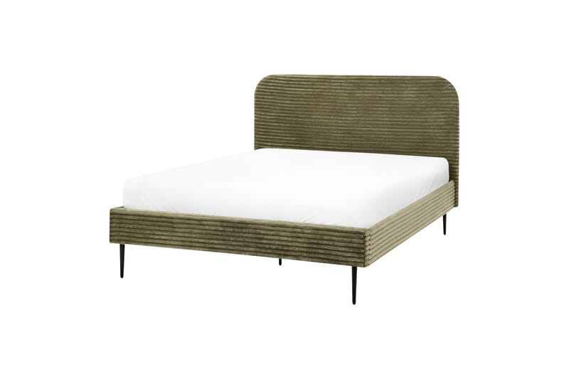 Säng med lamellram Flayat - Grön, Svart, 140x200 cm - Möbler - Säng - Sängram & sängstomme