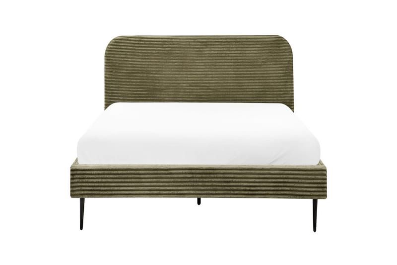 Säng med lamellram Flayat - Grön, Svart, 140x200 cm - Möbler - Säng - Sängram & sängstomme
